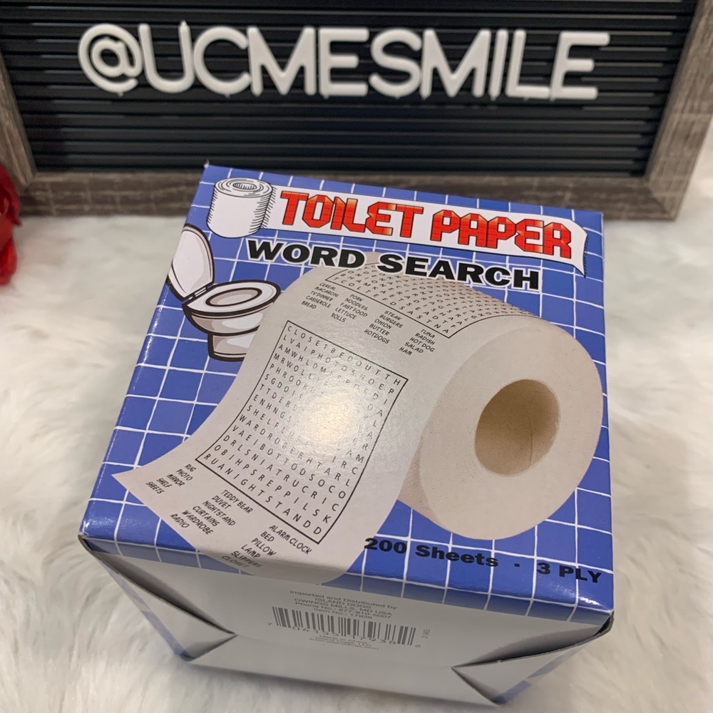 Toilet Paper Word Search